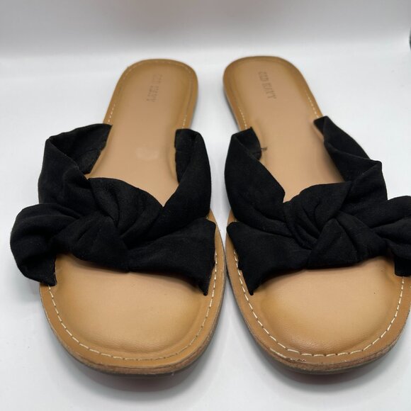 Old Navy Shoes - Old Navy Black Bow Sandals